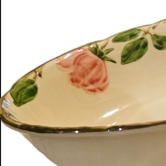 Vintage 70s 80s Franciscan Ware Desert Rose Divided Dish Gold Trim - Picture 2 of 4